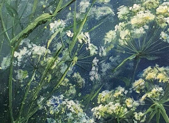Schilderij wilde bloemen painting wildflowers