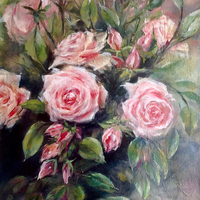 Schilderij met Rozen