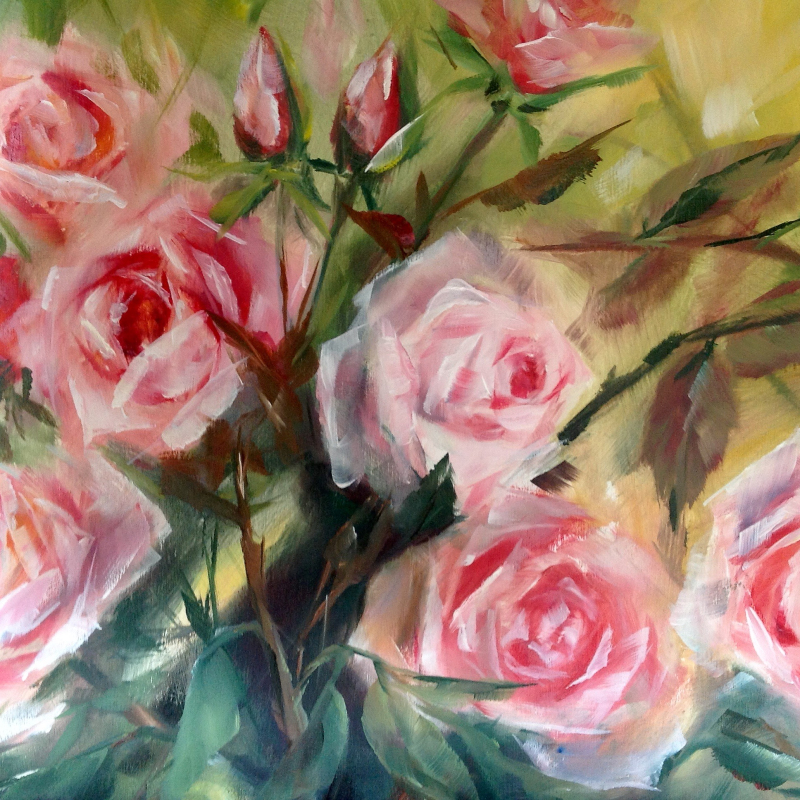 Schilderij met Rozen
