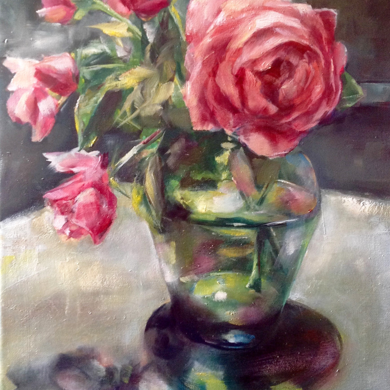 Schilderij met Rozen