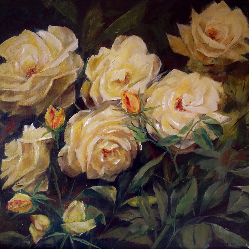 Schilderij met Rozen