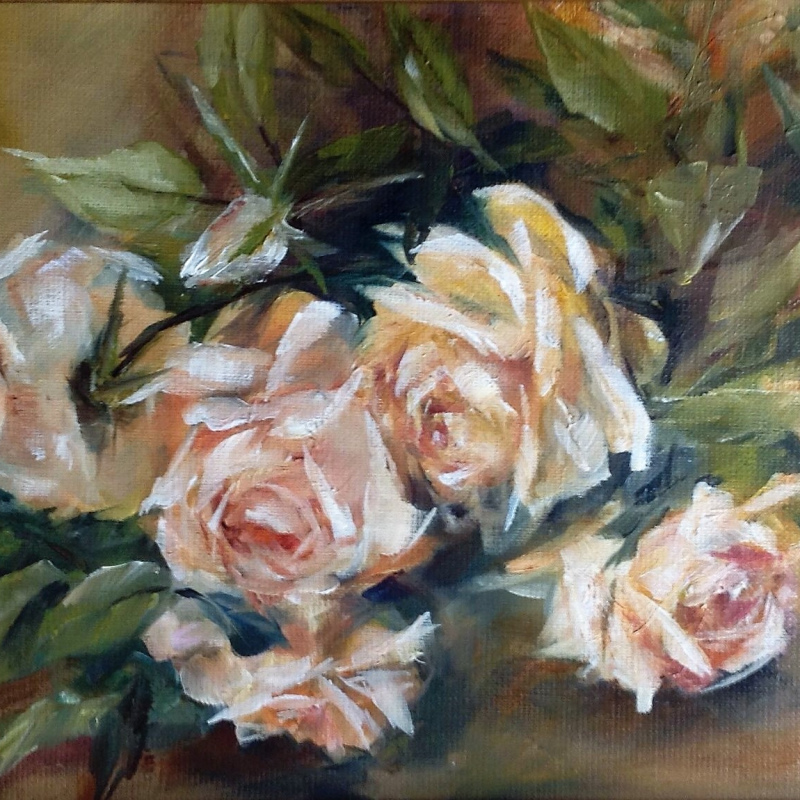 Schilderij met Rozen