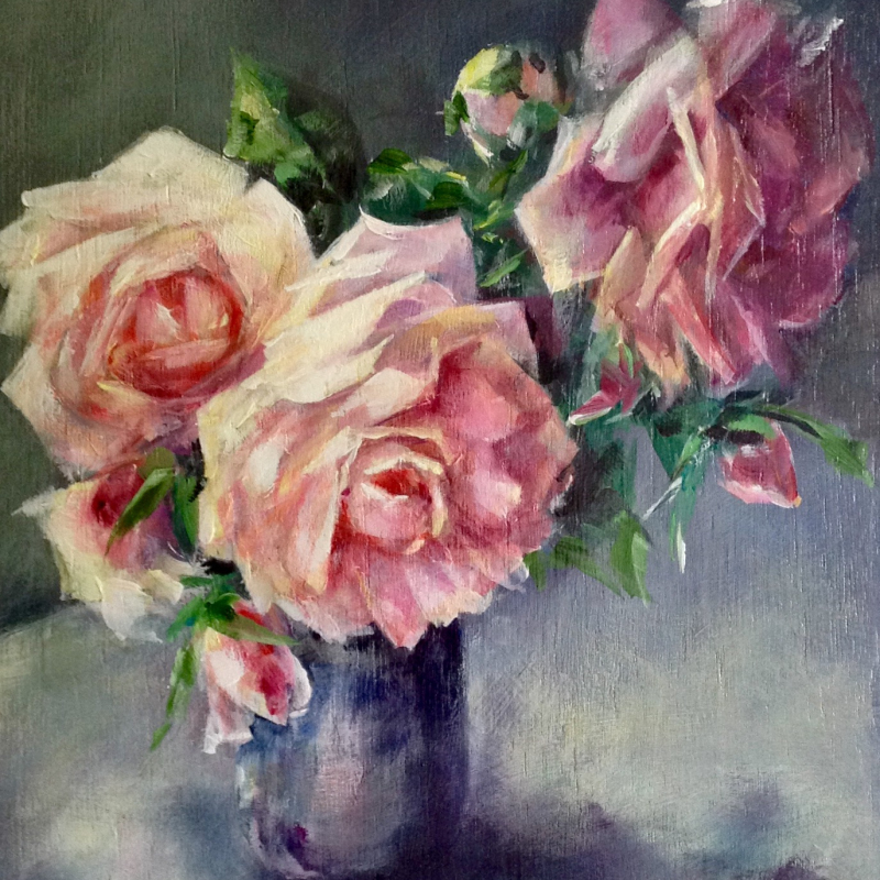 Schilderij met Rozen