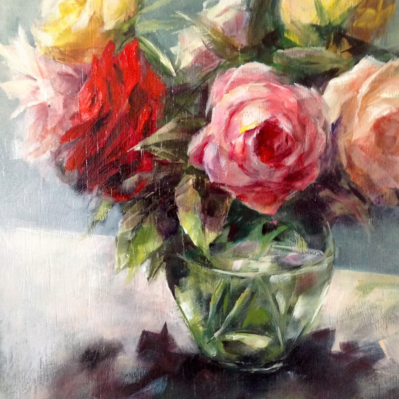 Schilderij met Rozen