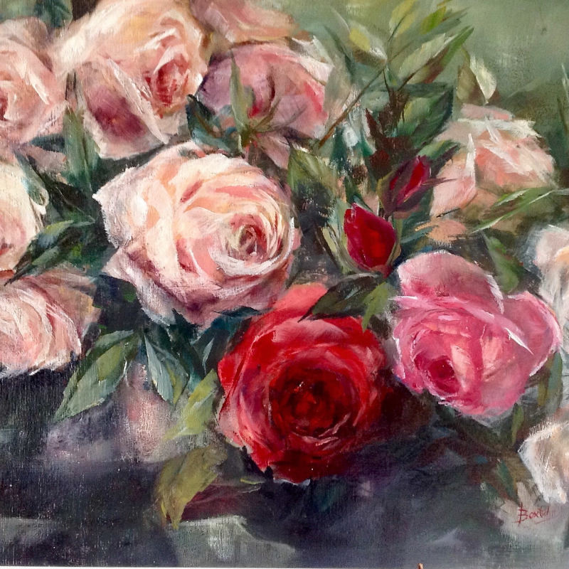 Schilderij met Rozen