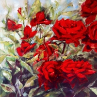 Schilderij met Rozen