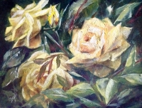 Schilderij met Rozen