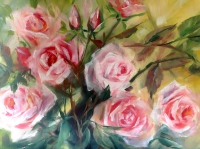 Schilderij met Rozen