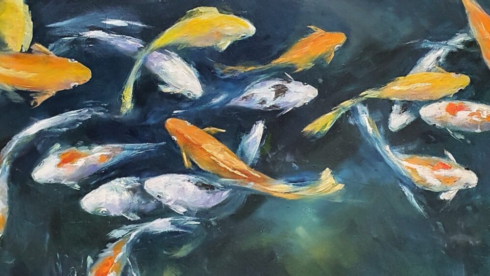 painting koi fish