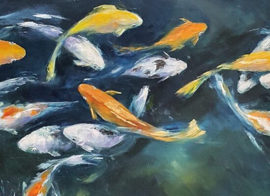 painting koi fish